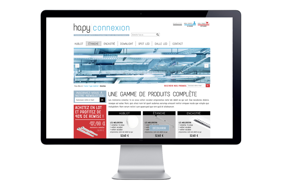 Webdesign et Création graphique – Studio Vert Anis – Site internet – Nantes – Hapyconnexion